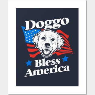 Doggo Bless America Posters and Art